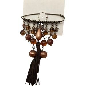 Vintage Coldwater Creek Brooch with Tassel 2395